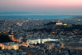 Acropolis and Athens panorama by night