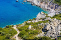 The secluded beach next to Kastro