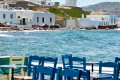 Traditional fish tavern in Chora, Mykonos