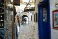 Shops in a quaint alley in the Old Town of Naxos