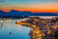 The town of Poros as seen from above