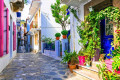 Charming alley in Chora, Skopelos