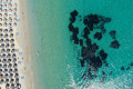 Bird's eye view of Agrari beach in Mykonos