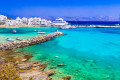 The turquoise sea near Piso Livadi in Paros