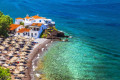 Beautiful beach in Hydra