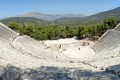 View of the Theater of Epidaurus from the top of the stands