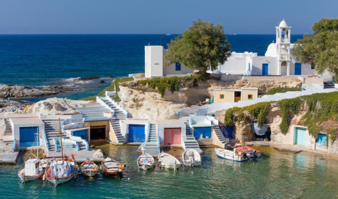 The fishing village of Klima in Milos