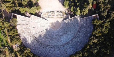 Aerial view of the Theater of Epidaurus