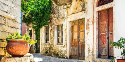 The traditional village of Chalki in Naxos