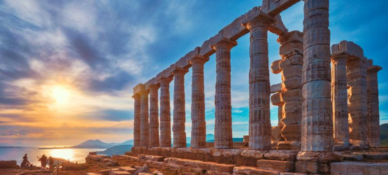 Sunset on the Temple of Poseidon