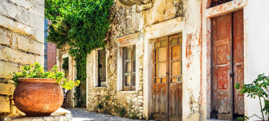 The traditional village of Chalki in Naxos